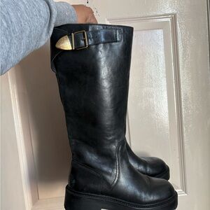 Steve Madden Black Heeled Boots